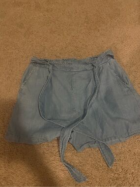 LC Lauren Conrad Light Blue High Waist Shorts